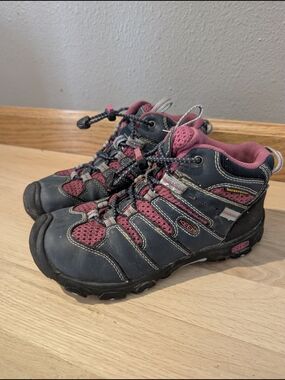Keen Kids Waterproof Hiking Shoes - Pink and Navy